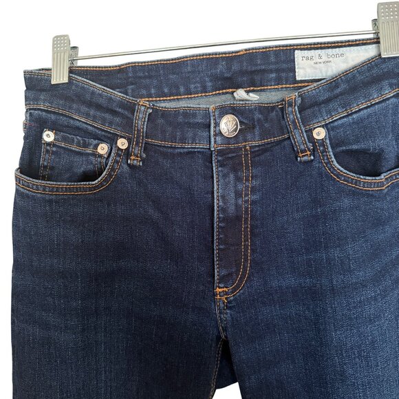 Rag & Bone Womens Dark Wash Straight Leg Jeans Size 28 - Picture 3 of 9